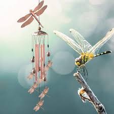 32 In Copper Dragonfly Wind Chime