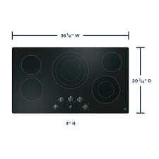 Ge 36 In Radiant Electric Cooktop In