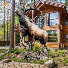 Life Size Decorative Bronze Elk Statues