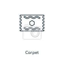 Carpet Concept Line Icon Linear Carpet