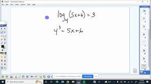 Each Logarithmic Equation