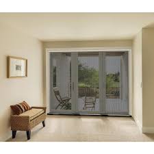 F 4500 107 5 In X 80 In White Right Hand Folding Primed Fiberglass 3 Panel Patio Door Kit With Impact Glass And Screen