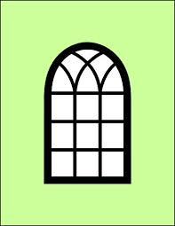 Arched Window Card Window Cards