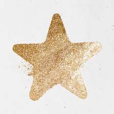 Gold Sparkly Star Vector Icon