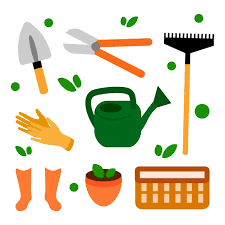 Gardening Tools Collection Vector Flat