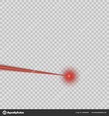 vector red laser beam on isolated