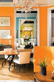Orange Dining Room