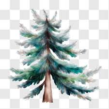 Stunning Painting Of A Pine Tree Png
