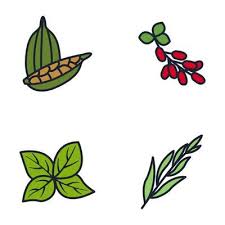 Herbs And Spices Logo Vector Art Icons