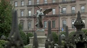 Boston Public Garden Angel Statue Over