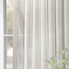 Double Layered Rod Pocket Sheer Curtain