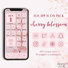 Cherry Blossom Ios App Icon Pack 300