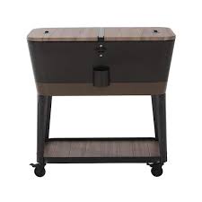 Bronze Rolling Ice Chest Cooler Cart