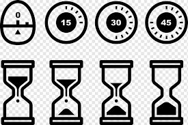Icon Creative Hourglass Timer Text