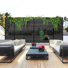 Black Patio Privacy Screen