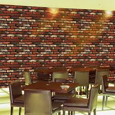 Exterior Faux Panels 3d Brick Wallpaper