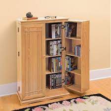 Media Storage Cabinet With Doors For