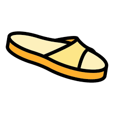 Slippers Funny Vector Icon