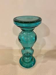 Spanish Recycled Glass Turquoise Vase