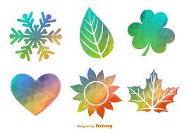 4 Seasons Vector Art Icons And