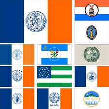 Flag Bronx Queens Brooklyn Manhattan