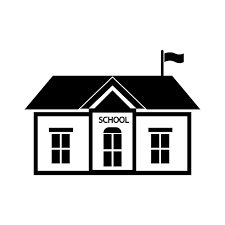 School Building Icon Logo Vector Design