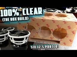 Clear Plexiglass Ported Box Build