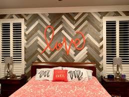 Diy Herringbone Wood Accent Wall