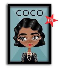 Coco Chanel Art Poster Print Iconic