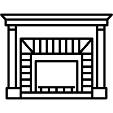 Fireplace Free Buildings Icons