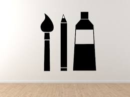 Paint Pencil Wall Vinyl Decal