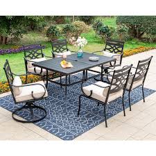 Phi Villa 7 Piece Metal Outdoor Dining