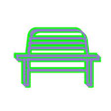 Garden Bench Vector Art Icons And