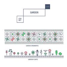 Garden Isolated Flower Icon Set