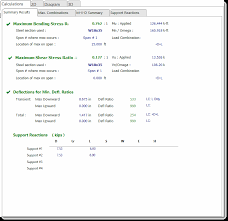 calculation modules beams multiple