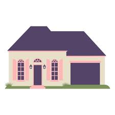 Simple Elegant Frontal House Png Design