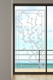 Japanese Plum Screen Frosted Glass