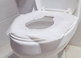 White Disposable Paper Toilet Seat Cover