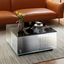 Simple Square Coffee Table Glass