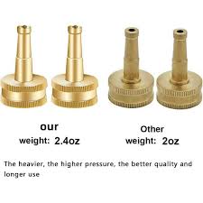 3 4 In High Pressure Nozzle Water Hose W Garden Hose Shutoff Valve Brass Heavy Duty Ght Connectors 4 Pack