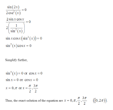 Answered Find All Exact Solutions To