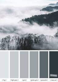 Smokey Grey Color Palette Shades Of