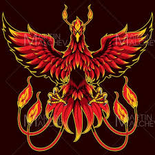 Phoenix Fantasy Mascot Vector
