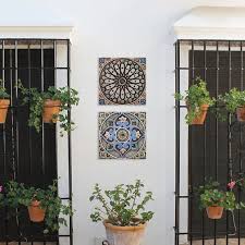 Outdoor Wall Art 2 Ceramic Tiles 11 8