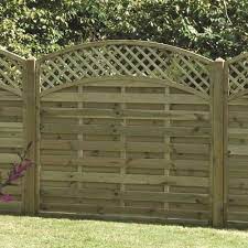 Arched Trellis Lattice Fence Panel