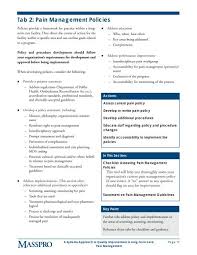 Pain Management Policies Long Term