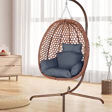 Hanging Egg Swing Chair W 350lbs Stand