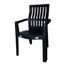 Resto Grande Black Plastic Arm Chair At