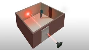 laser beam fired through keyhole can