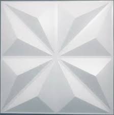 White Diamond 3d Pvc Wall Tiles